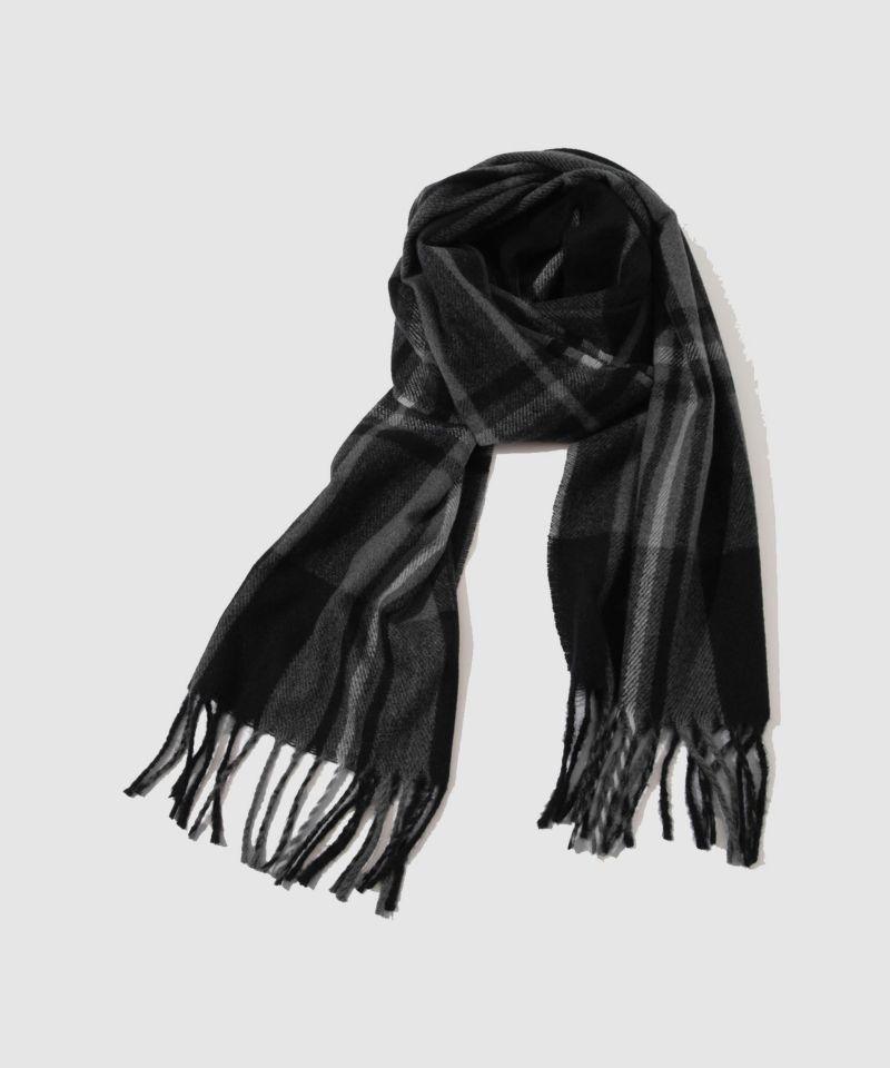 [期間限定価格]NAVY  MAC HEAT チェックマフラー メンズ商品画像-4