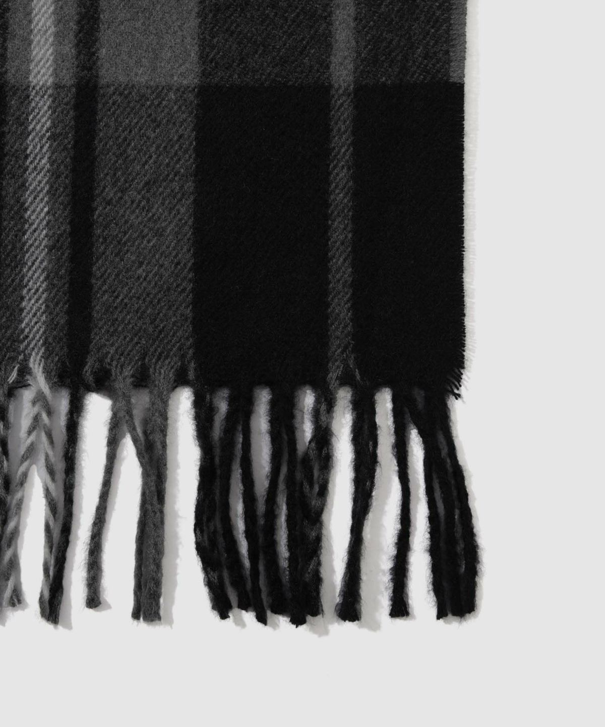 NAVY MAC HEAT チェックマフラー メンズ