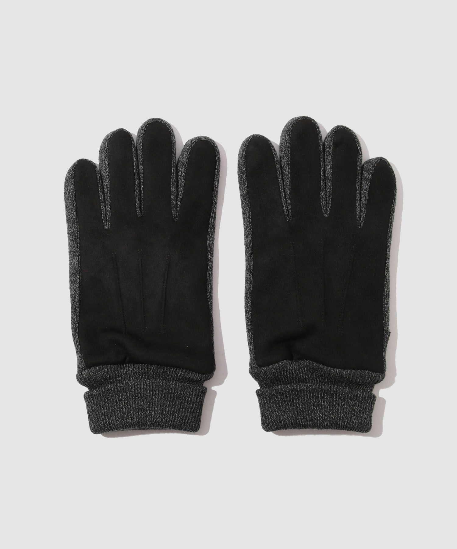 NAVY  MAC HEAT ニットマチスエード手袋 メンズ商品画像-2