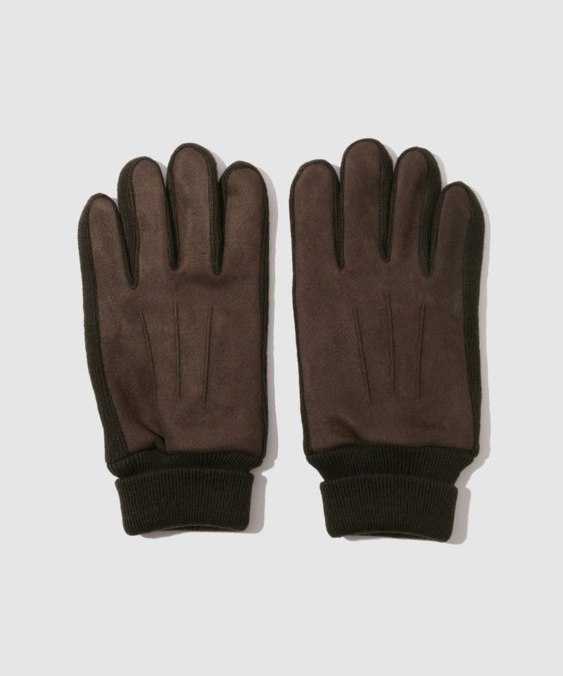 NAVY MAC HEAT ニットマチスエード手袋 メンズ