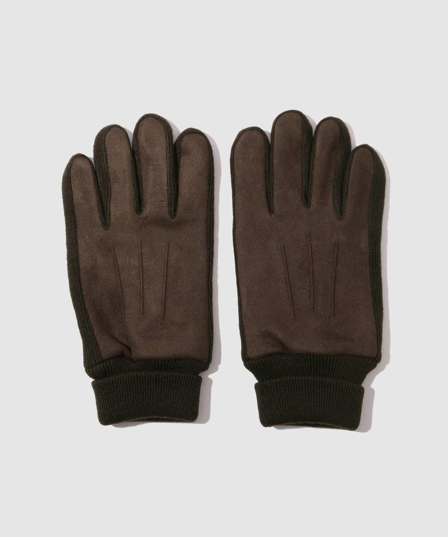 NAVY MAC HEAT ニットマチスエード手袋 メンズ