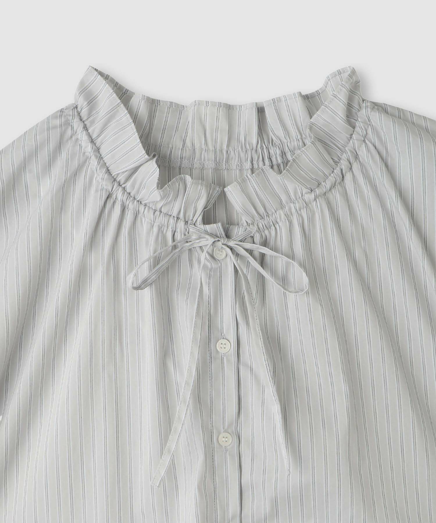 Idnes  ストライプフリルブラウス レディース商品サムネイル-5