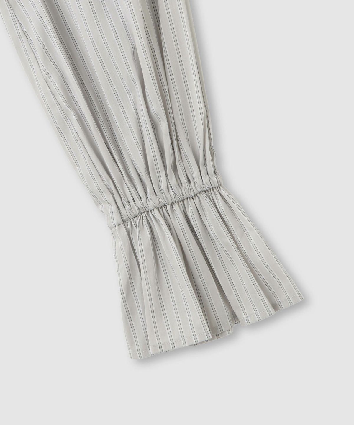 Idnes ストライプフリルブラウス レディース