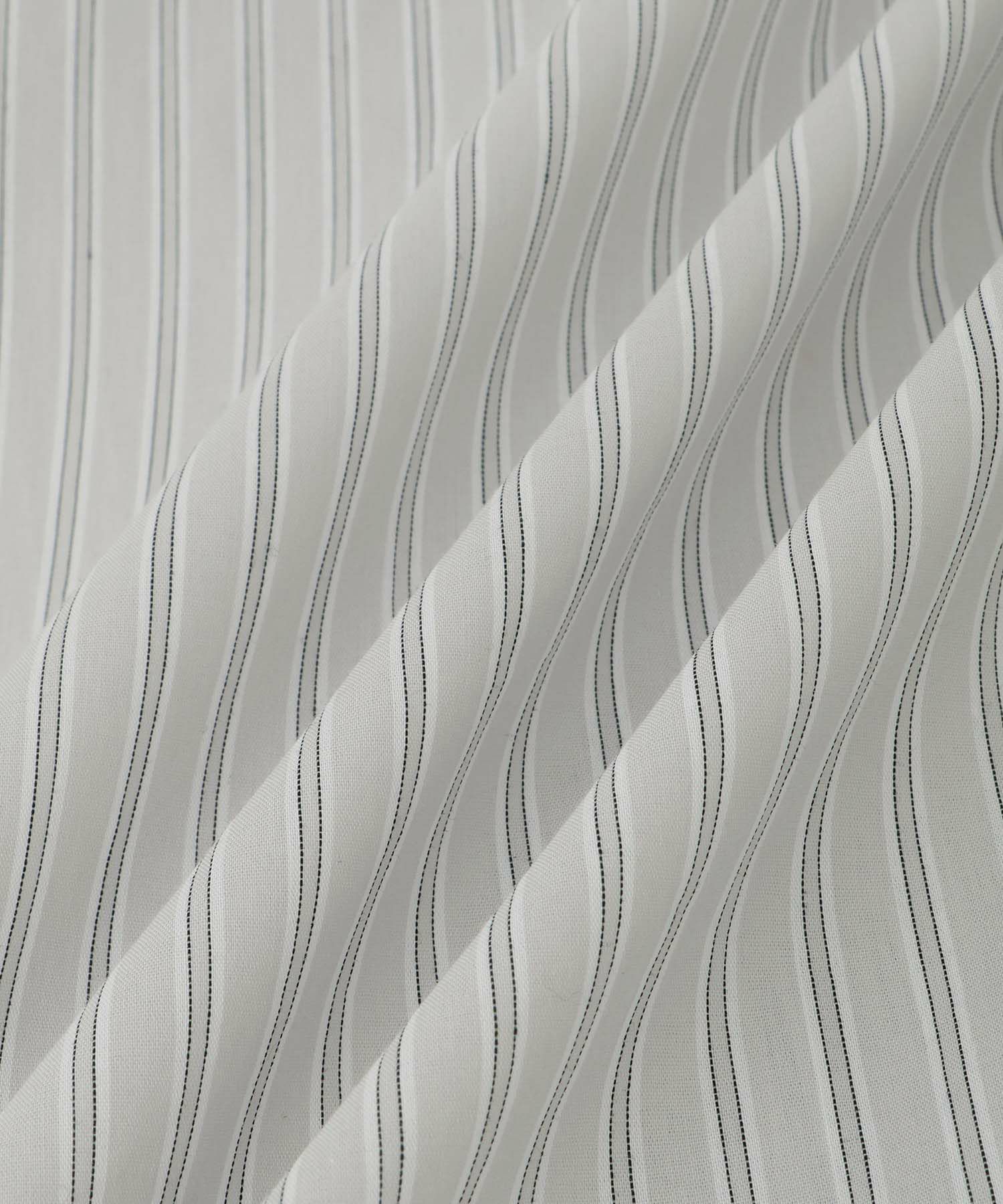 Idnes ストライプフリルブラウス レディース