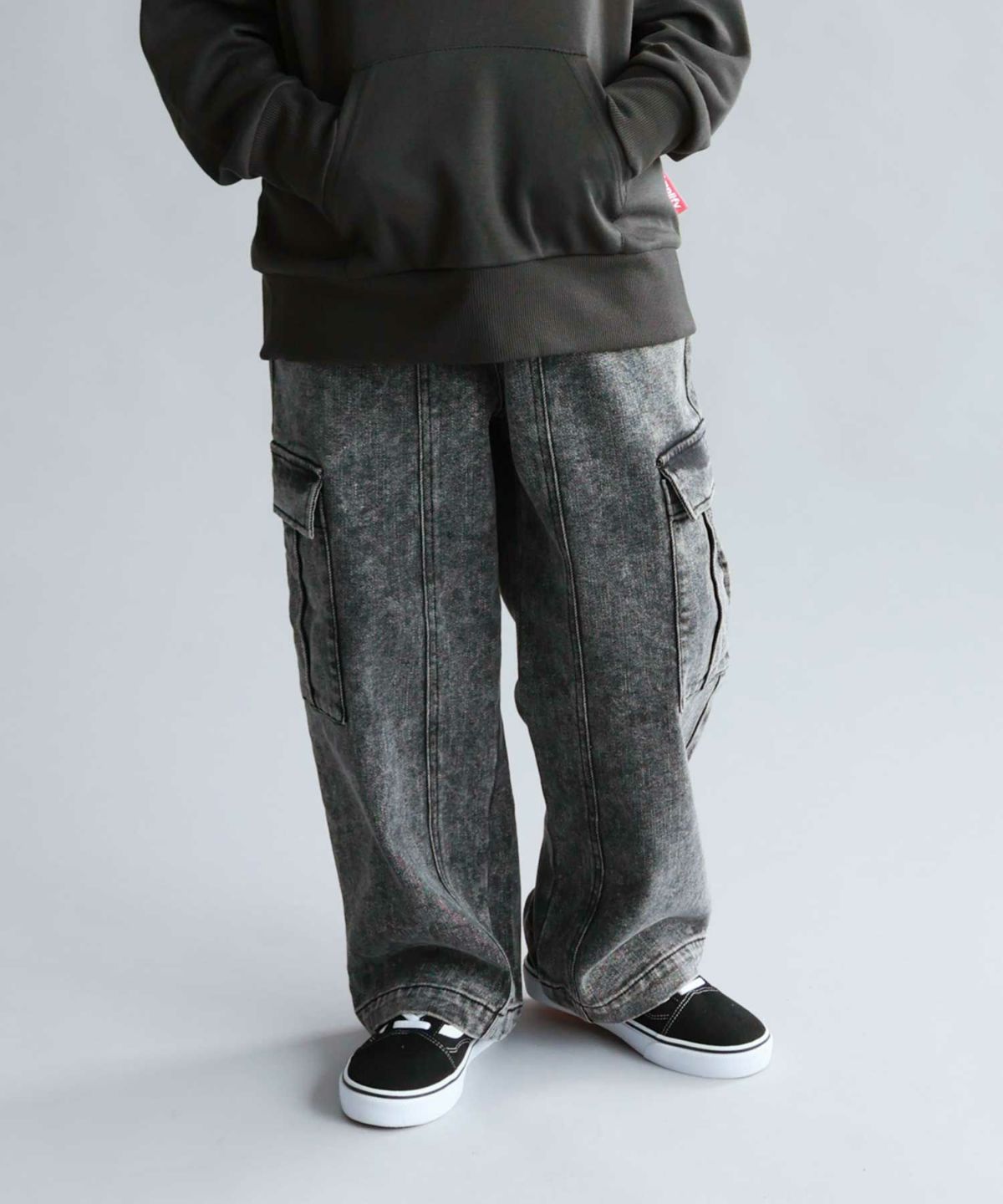 Simplify デニムカーゴパンツ キッズ