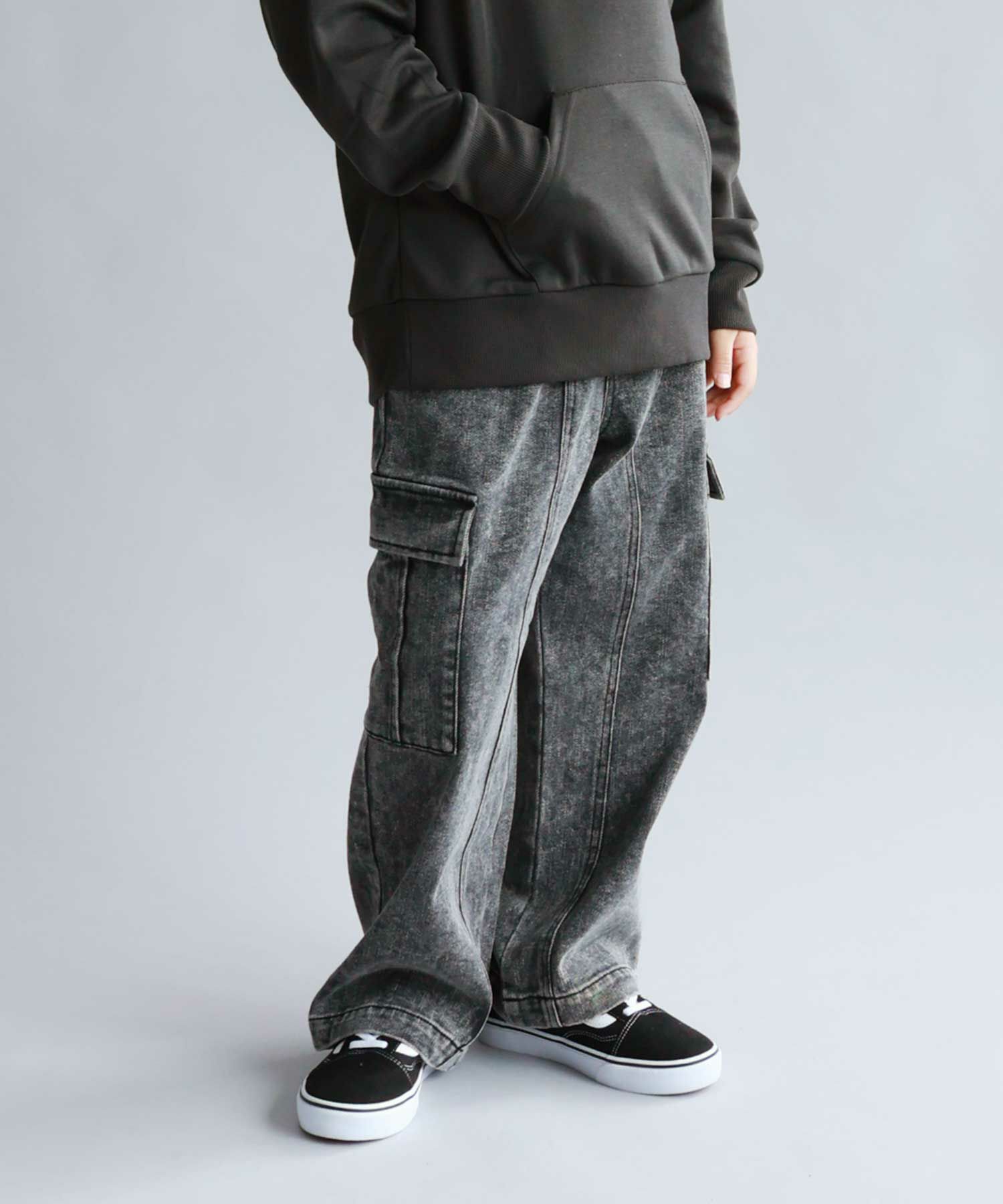 Simplify デニムカーゴパンツ キッズ