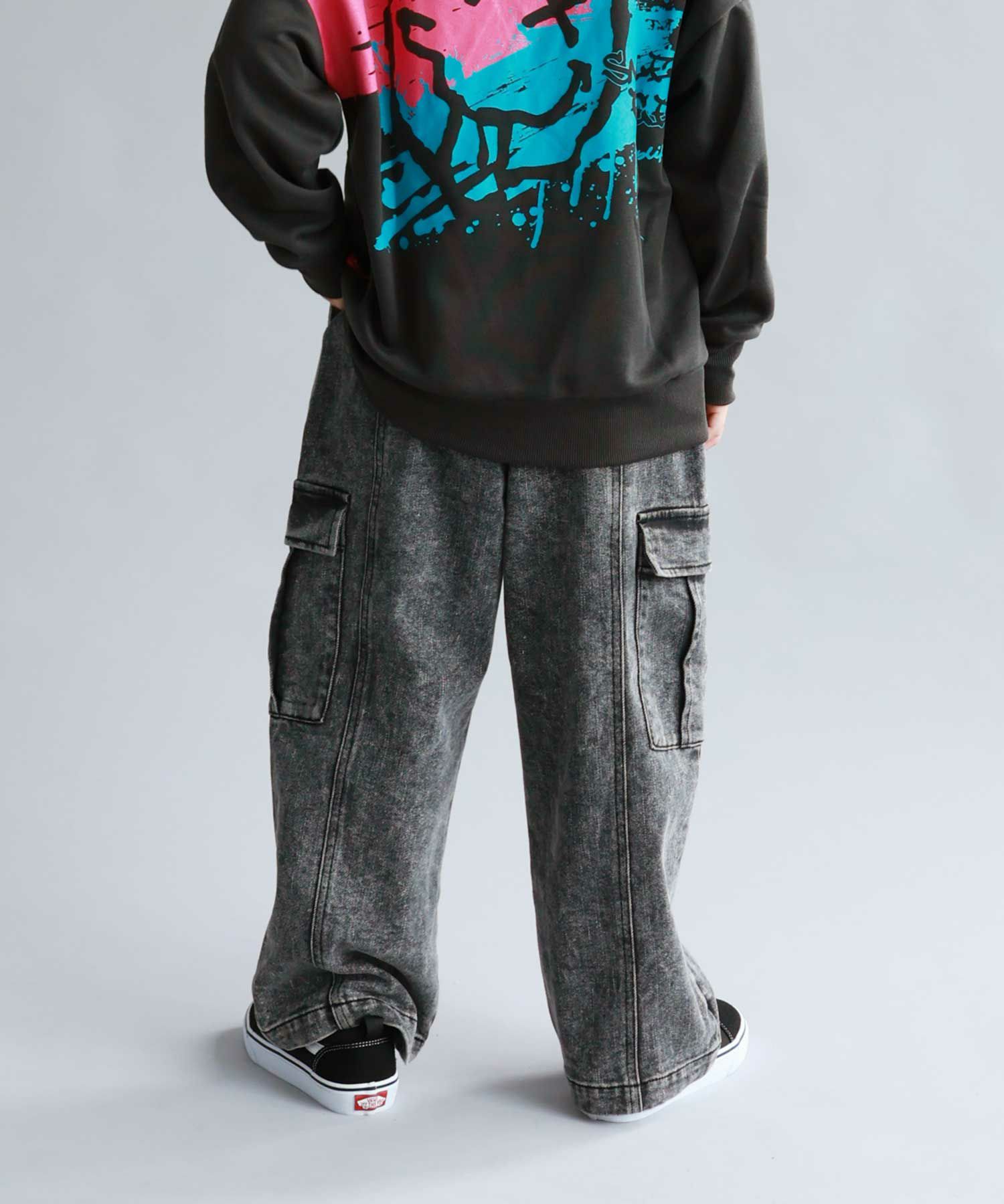 Simplify  デニムカーゴパンツ キッズ商品画像-3