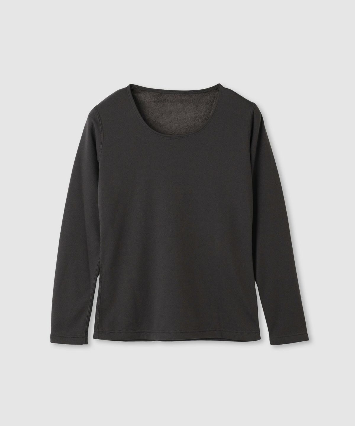 nAvy MAC HEAT 裏シャギーインナー Uネック長袖 レディース メール便 対応商品