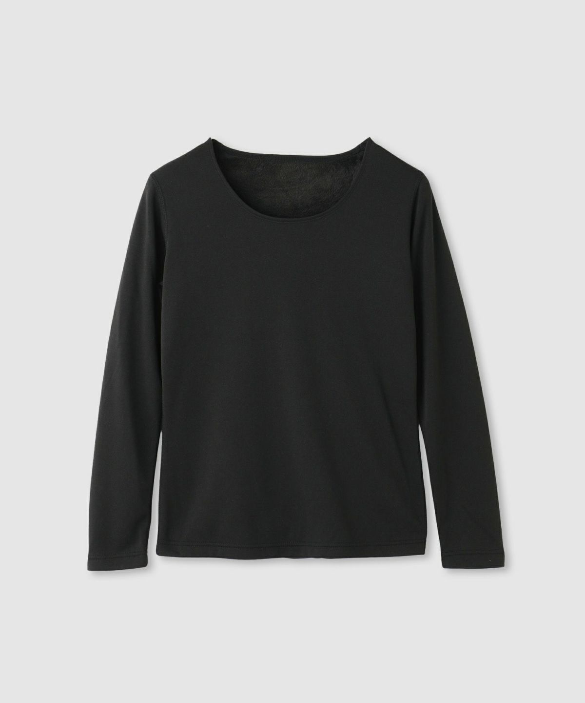 nAvy MAC HEAT 裏シャギーインナー Uネック長袖 レディース メール便 対応商品