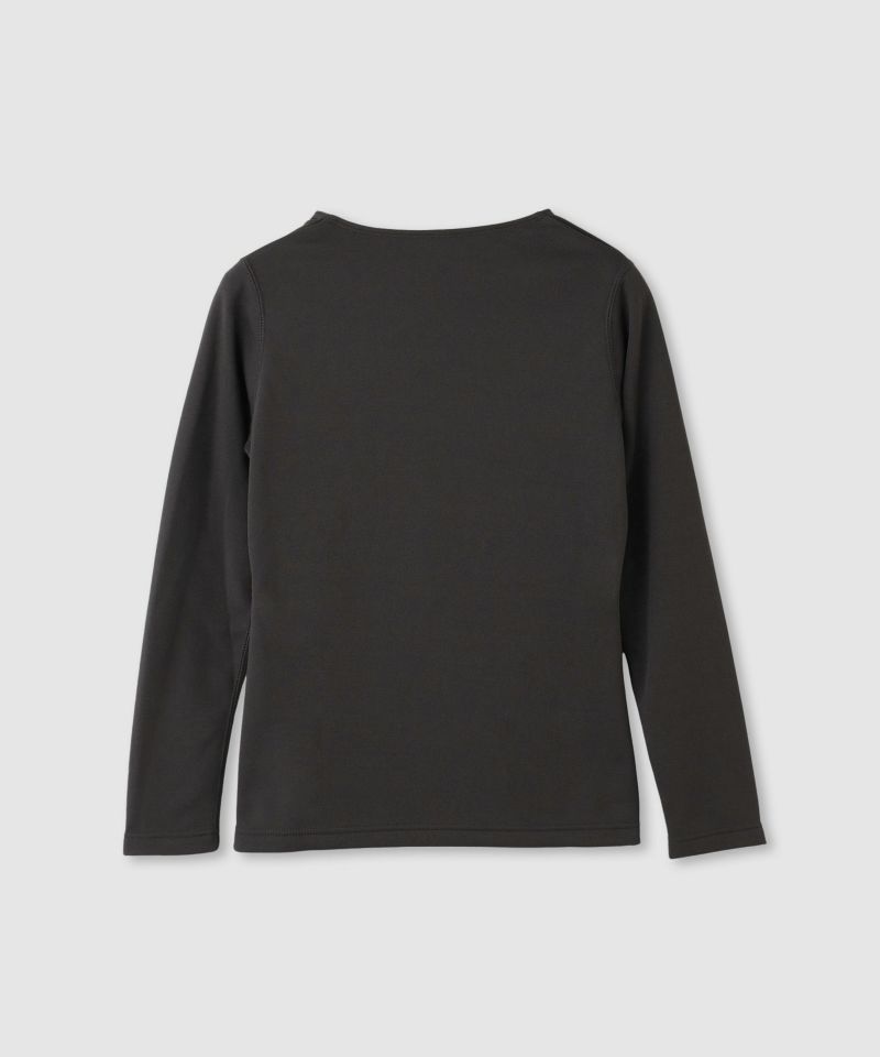 nAvy MAC HEAT 裏シャギーインナー Uネック長袖 レディース メール便 対応商品商品画像-3