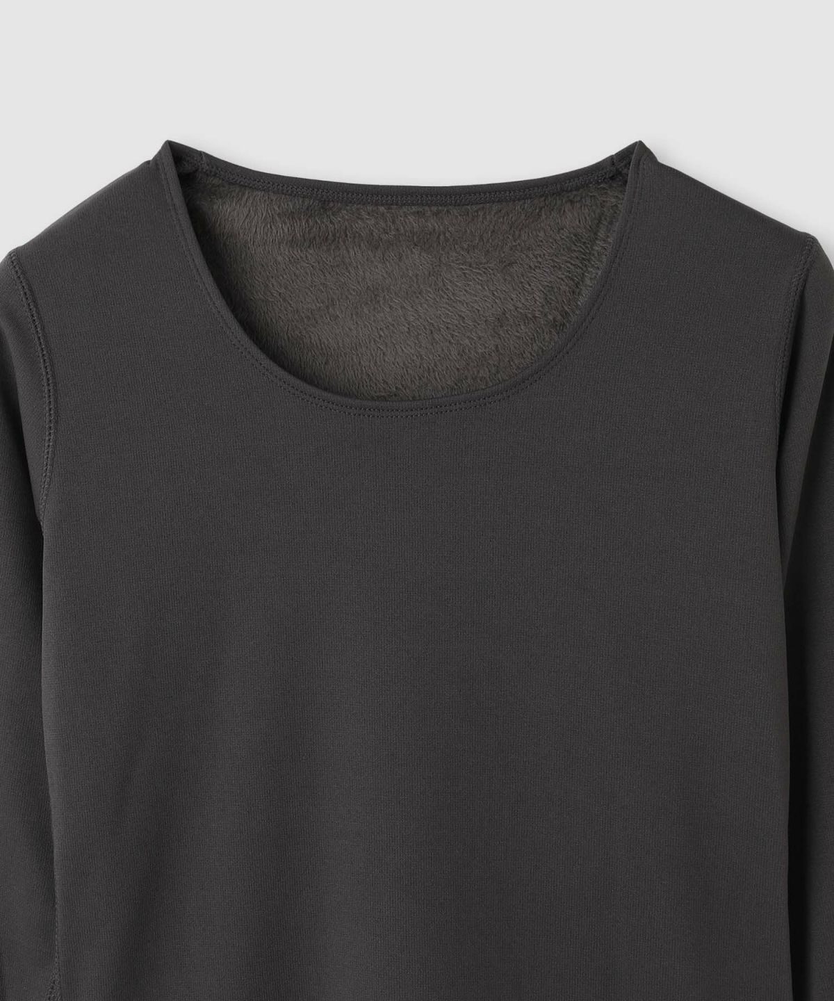 nAvy MAC HEAT 裏シャギーインナー Uネック長袖 レディース メール便 対応商品