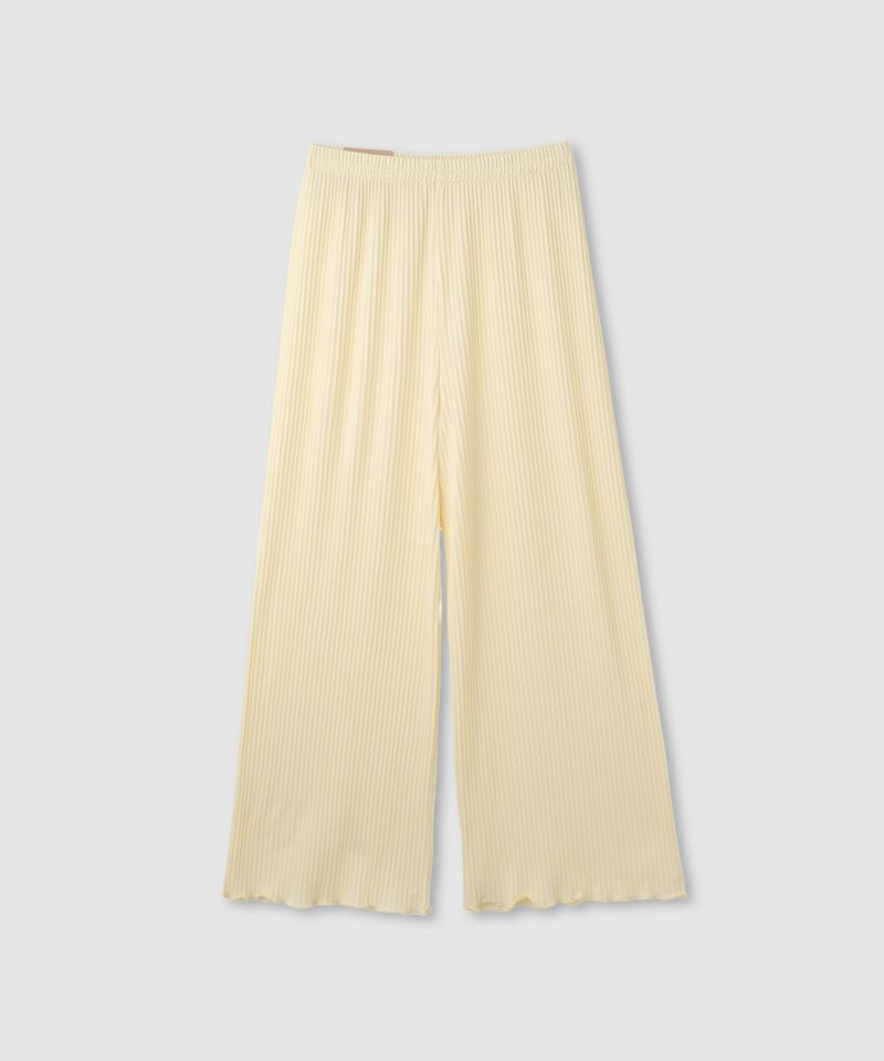 nAvy  ハピ楽 起毛プリーツテレコパンツ レディース商品画像-2