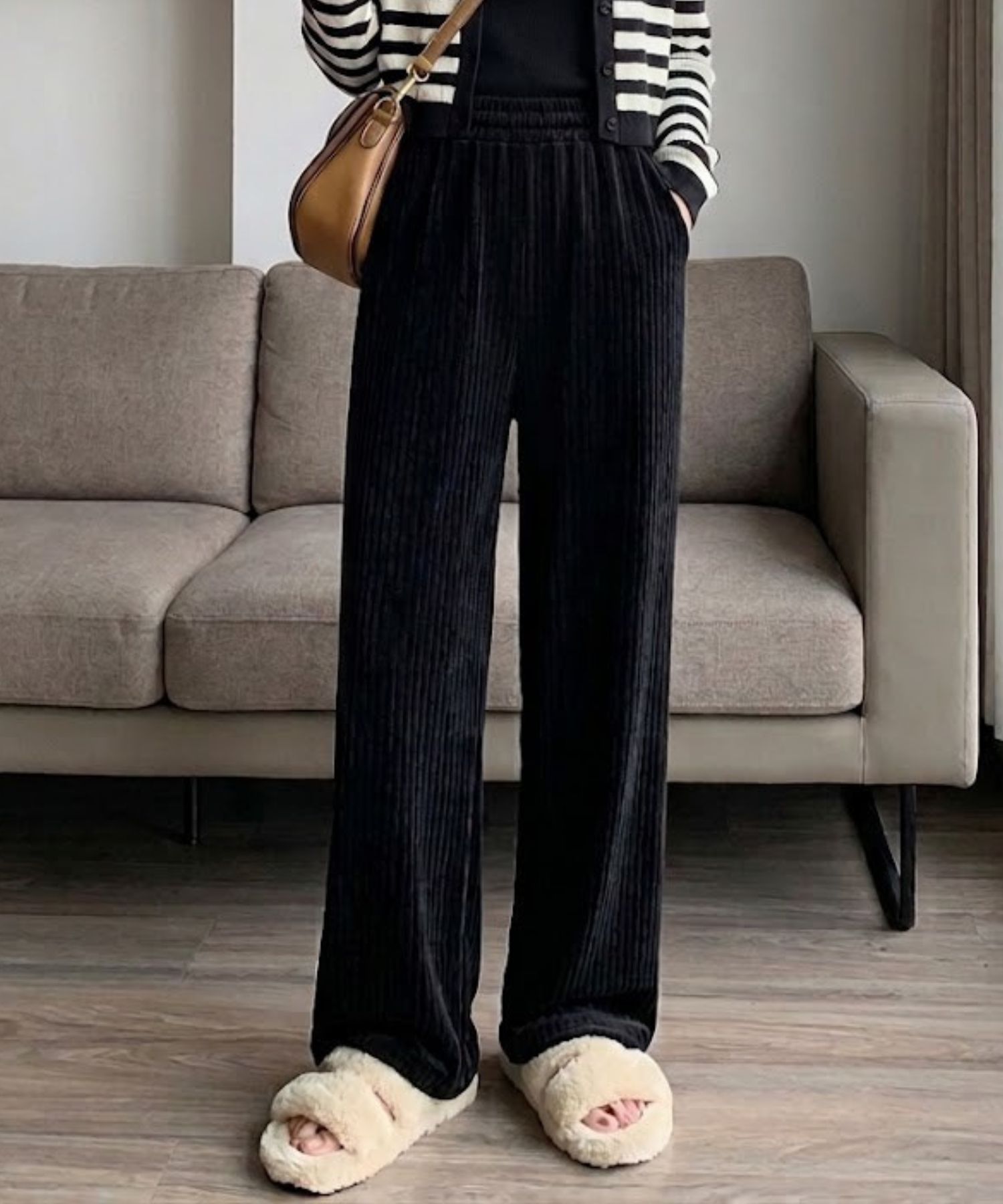 nAvy  ハピ楽 カットコールパンツ レディース商品サムネイル-1
