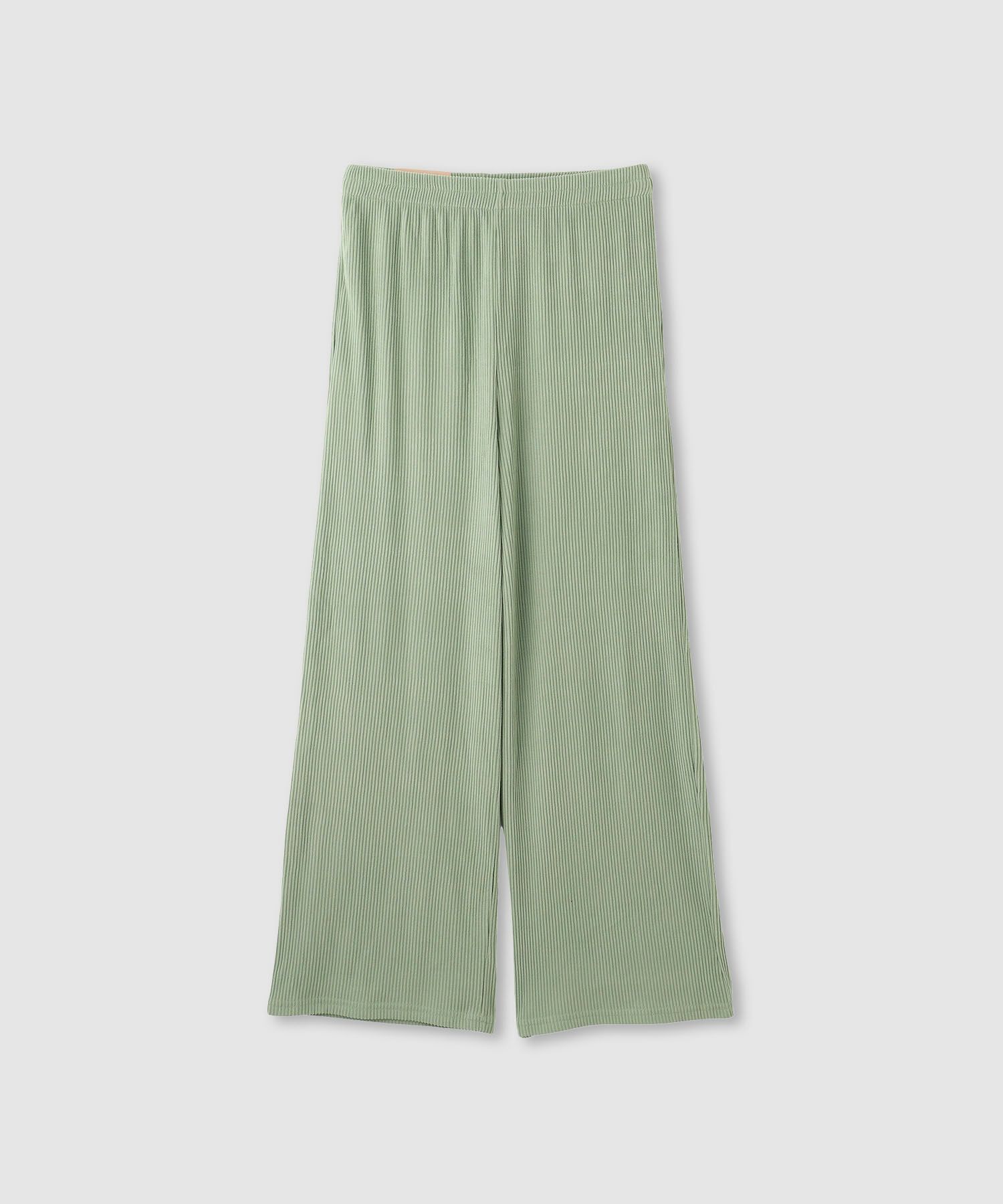 nAvy  ハピ楽 畦編み起毛パンツ レディース商品画像-3