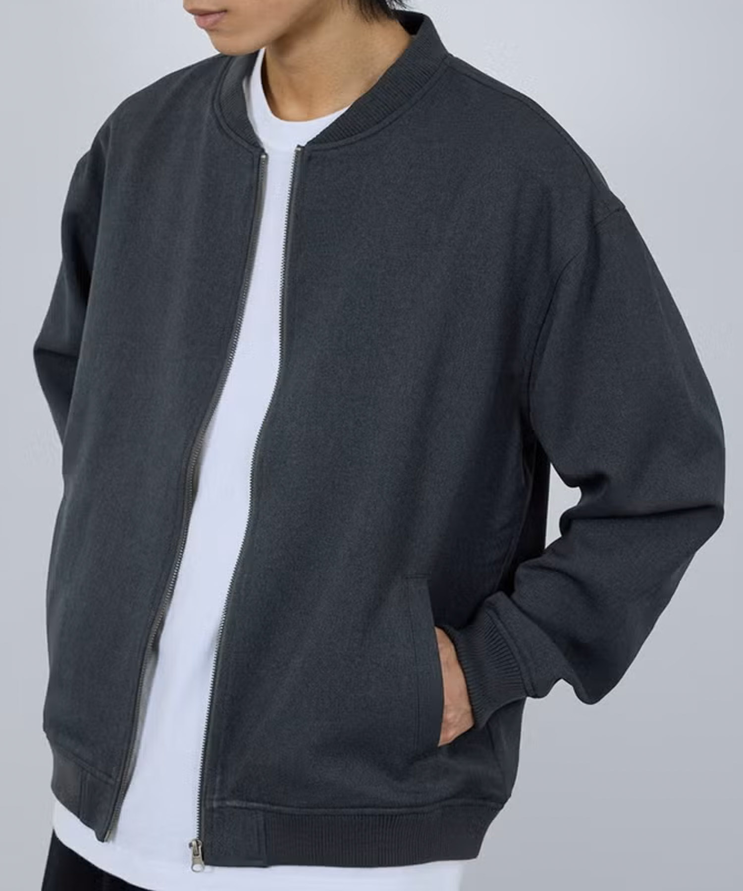 [値下げ]URBAN COLLECTION  ラクウール リブジャケット メンズ商品画像-2