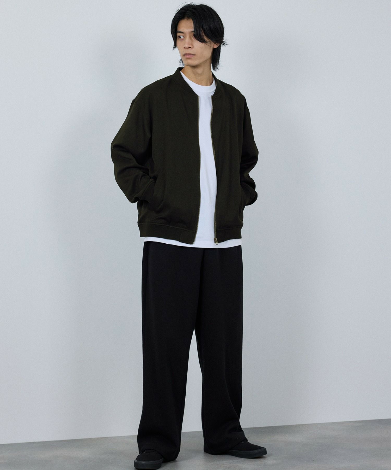URBAN COLLECTION ラクウール リブジャケット メンズ