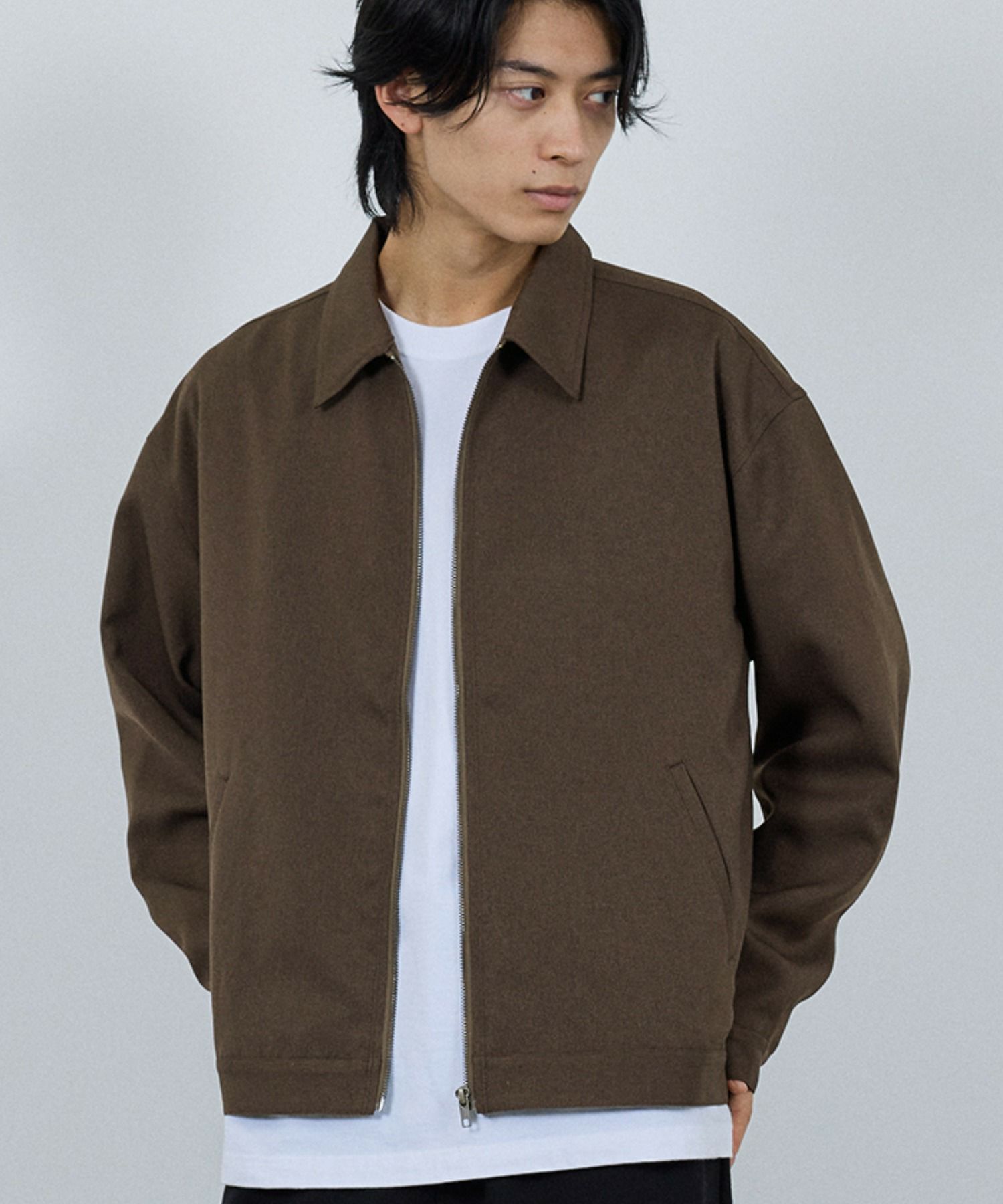 URBAN COLLECTION ラクウール ジップアップジャケット メンズ