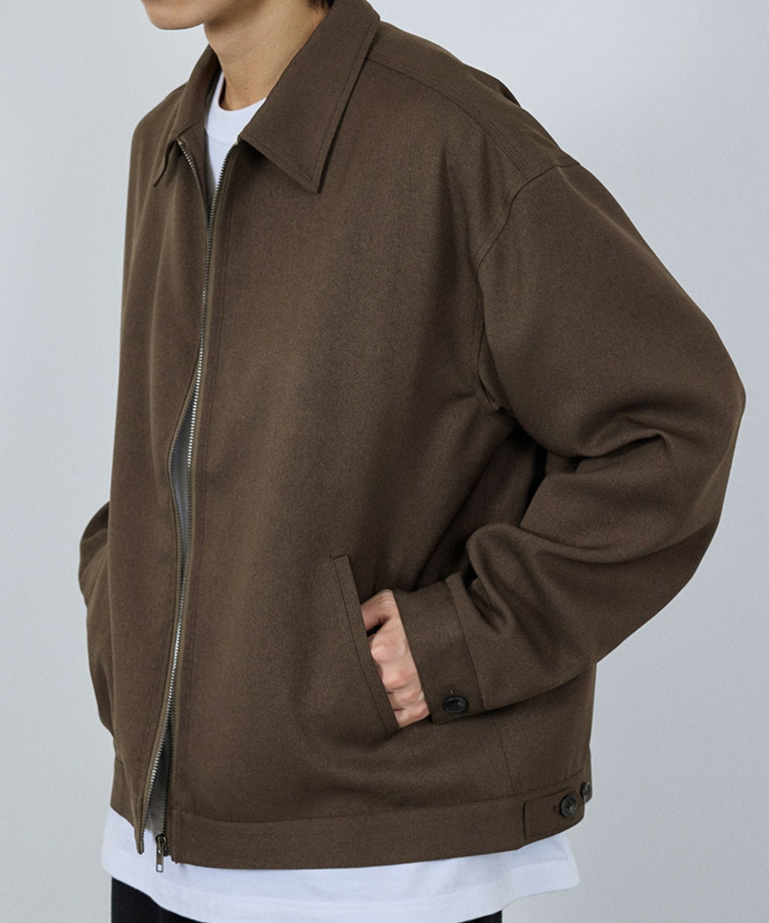 URBAN COLLECTION  ラクウール ジップアップジャケット メンズ商品画像-3