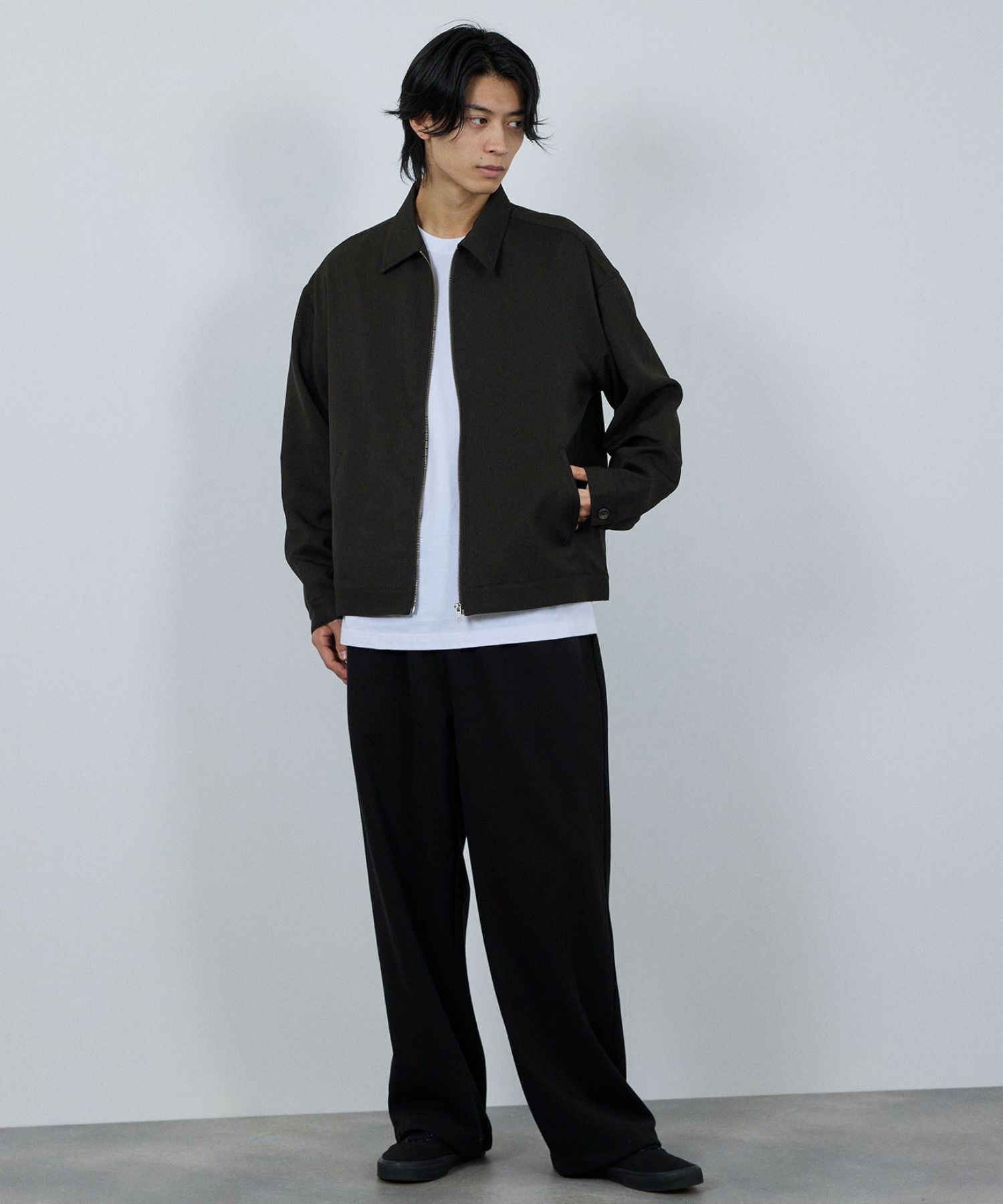 URBAN COLLECTION ラクウール ジップアップジャケット メンズ