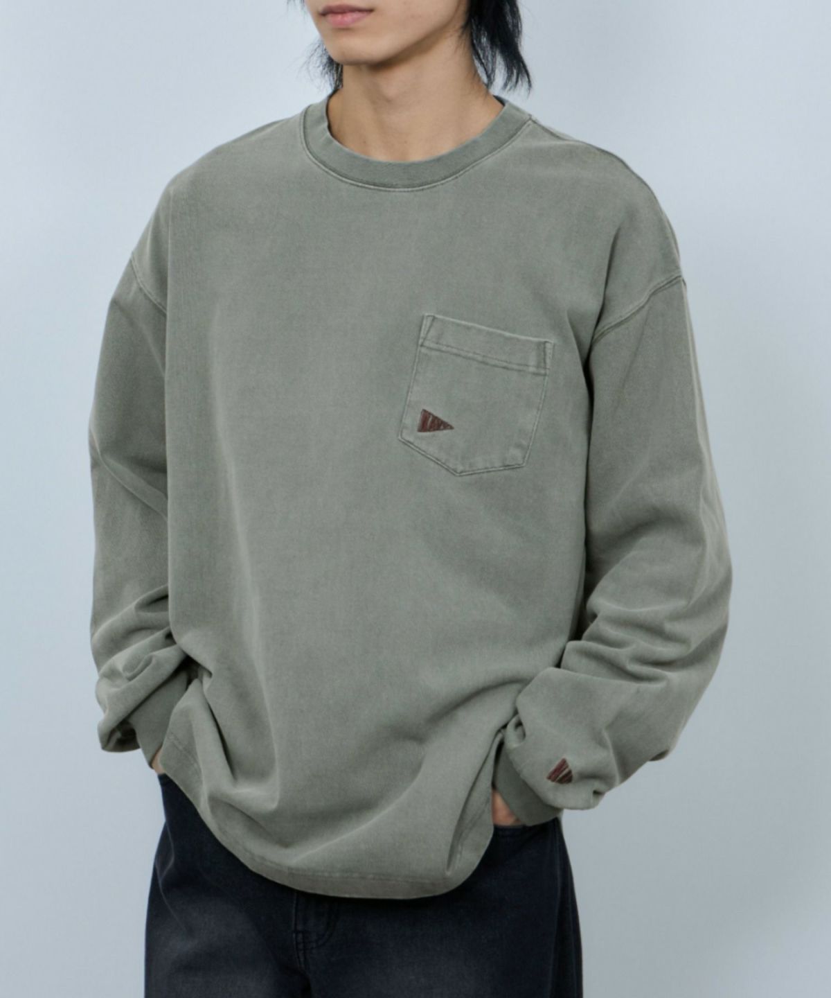 NAVY リラックスヘビーウェイト長袖Tシャツ メンズ