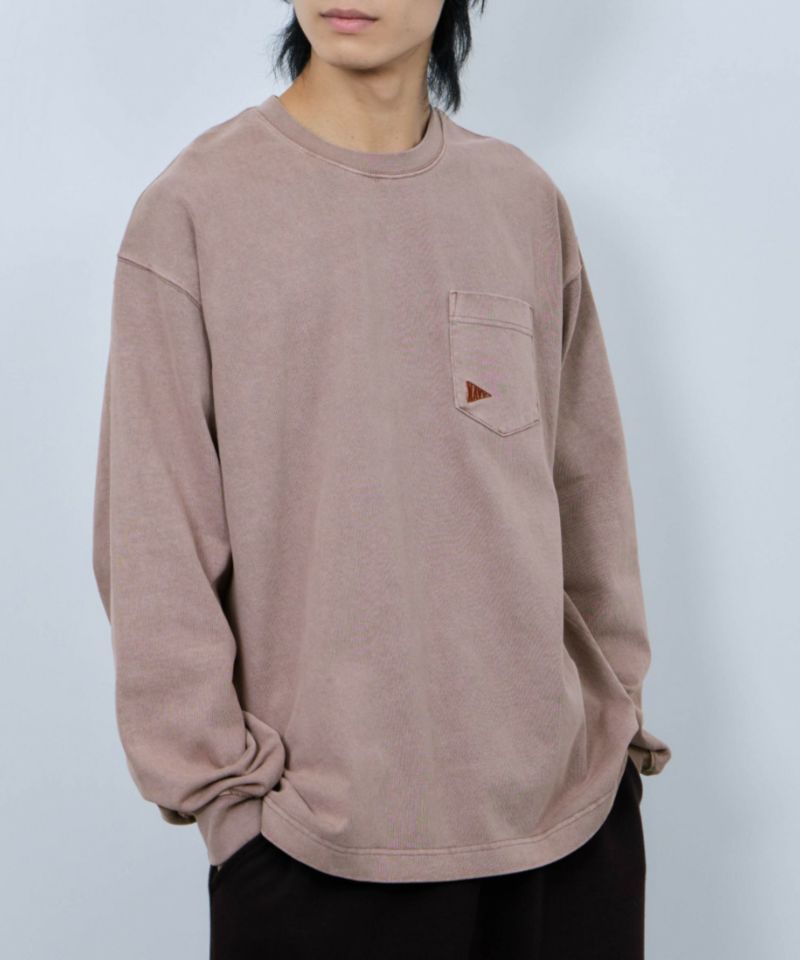 NAVY  リラックスヘビーウェイト長袖Tシャツ メンズ商品画像-5