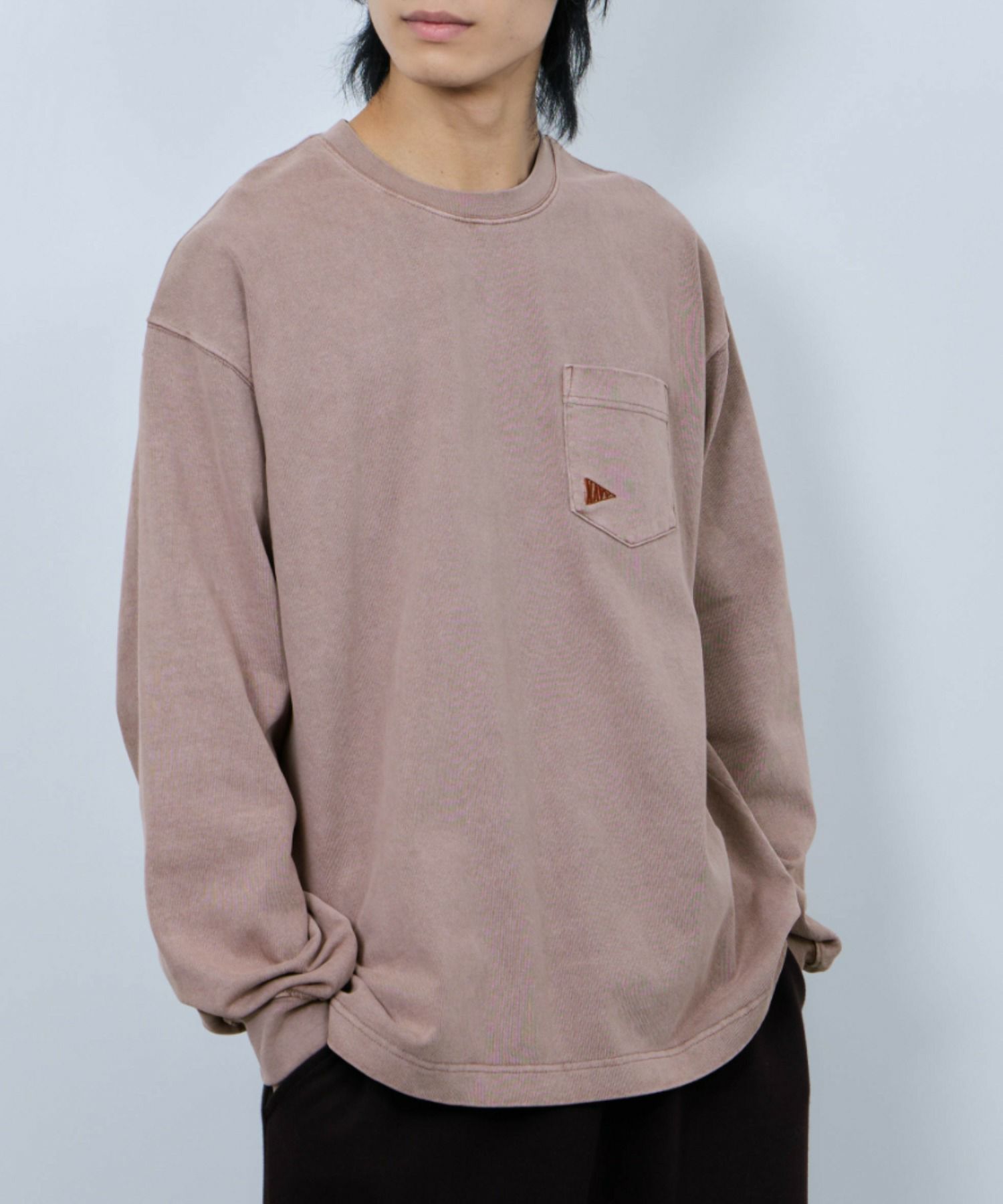 NAVY  リラックスヘビーウェイト長袖Tシャツ メンズ商品サムネイル-5