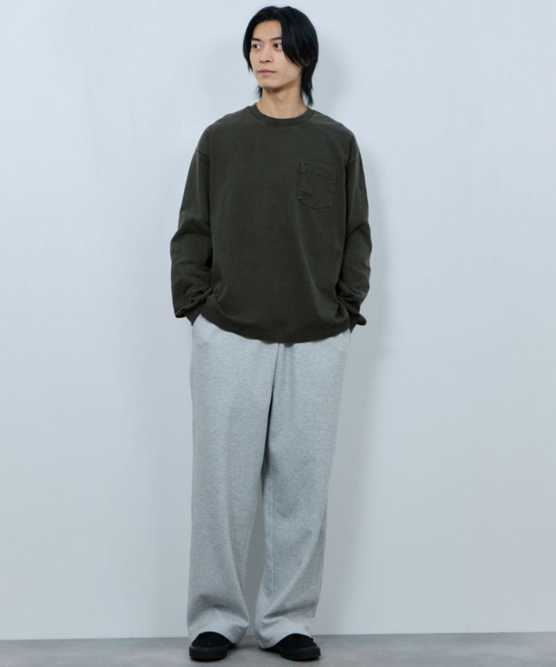 NAVY  リラックスヘビーウェイト長袖Tシャツ メンズ商品画像-12