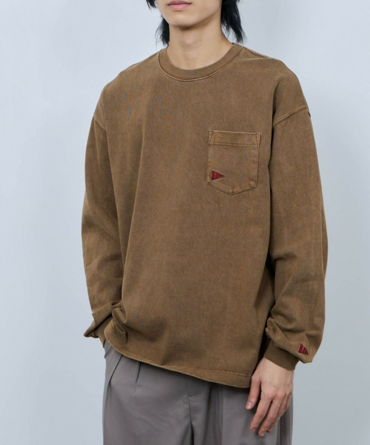 NAVY リラックスヘビーウェイト長袖Tシャツ メンズ