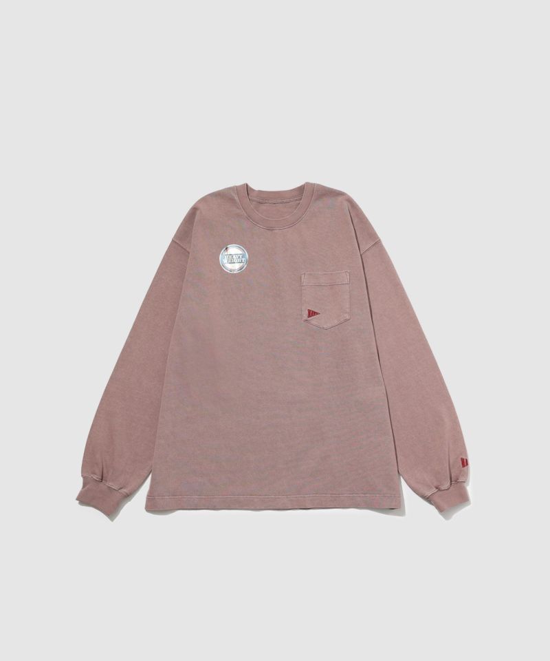 NAVY  リラックスヘビーウェイト長袖Tシャツ メンズ商品画像-19