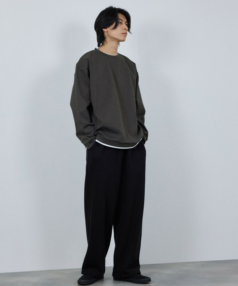 URBAN COLLECTION  Air Smoosy 全方向ストレッチ ダンボールニットクルートレーナー メンズ商品画像-10