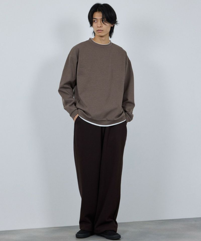 URBAN COLLECTION Air Smoosy 全方向ストレッチ ダンボールニットクルートレーナー メンズ商品画像-14