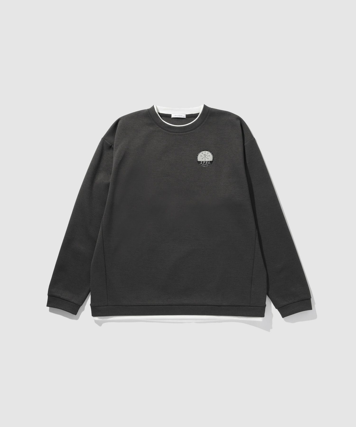 URBAN COLLECTION Air Smoosy 全方向ストレッチ ダンボールニットクルートレーナー メンズ