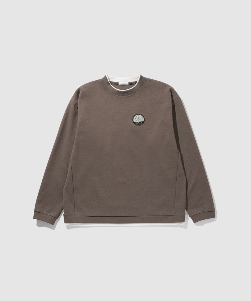 URBAN COLLECTION Air Smoosy 全方向ストレッチ ダンボールニットクルートレーナー メンズ商品画像-18