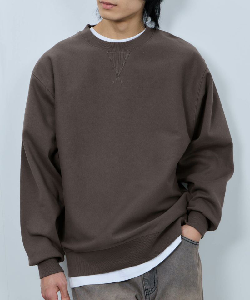 NAVY  ヘビーウェイト ガゼットクルーネックスウェット メンズ商品画像-3