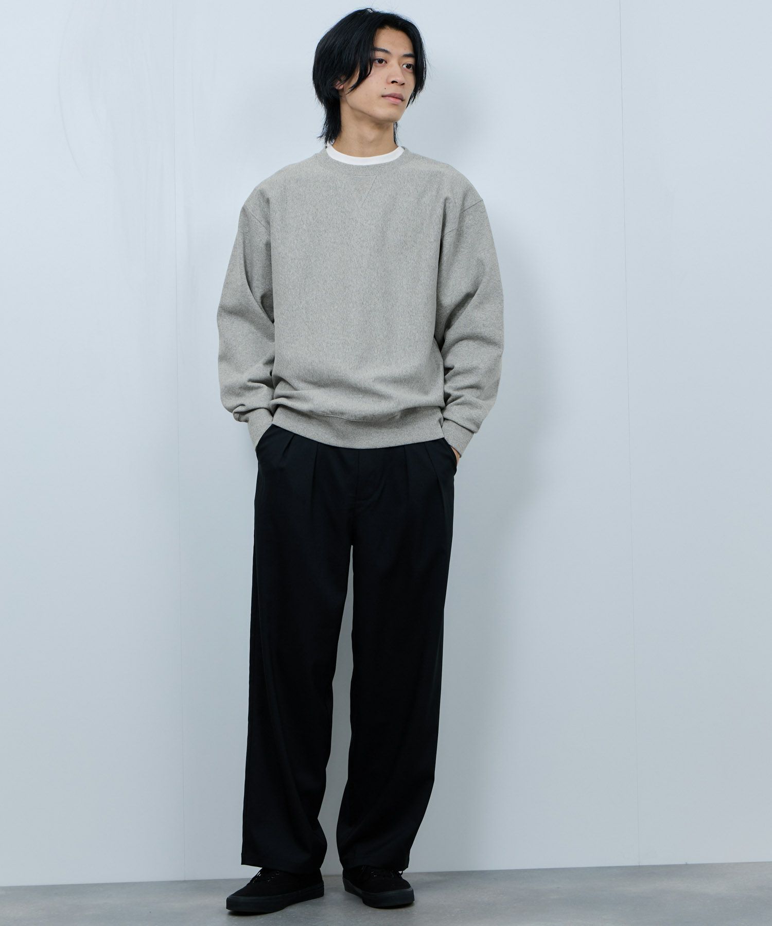 NAVY ヘビーウェイト ガゼットクルーネックスウェット メンズ