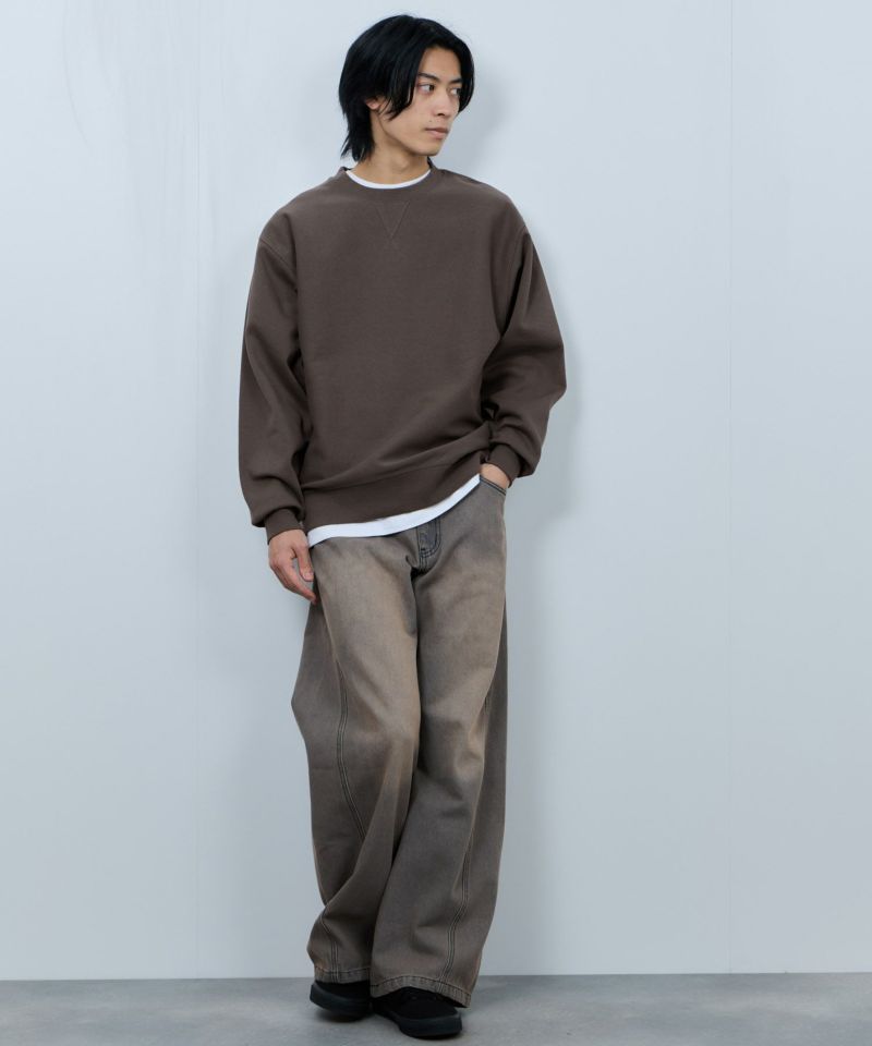 NAVY  ヘビーウェイト ガゼットクルーネックスウェット メンズ商品画像-13