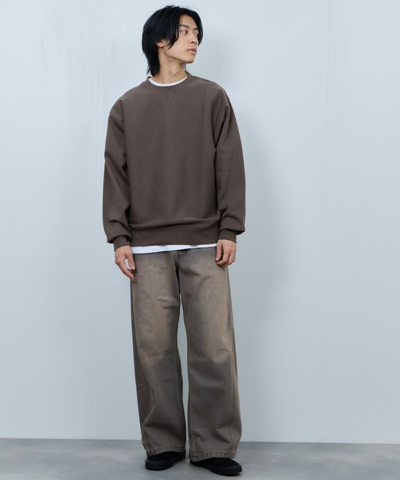 NAVY  ヘビーウェイト ガゼットクルーネックスウェット メンズ商品画像-14