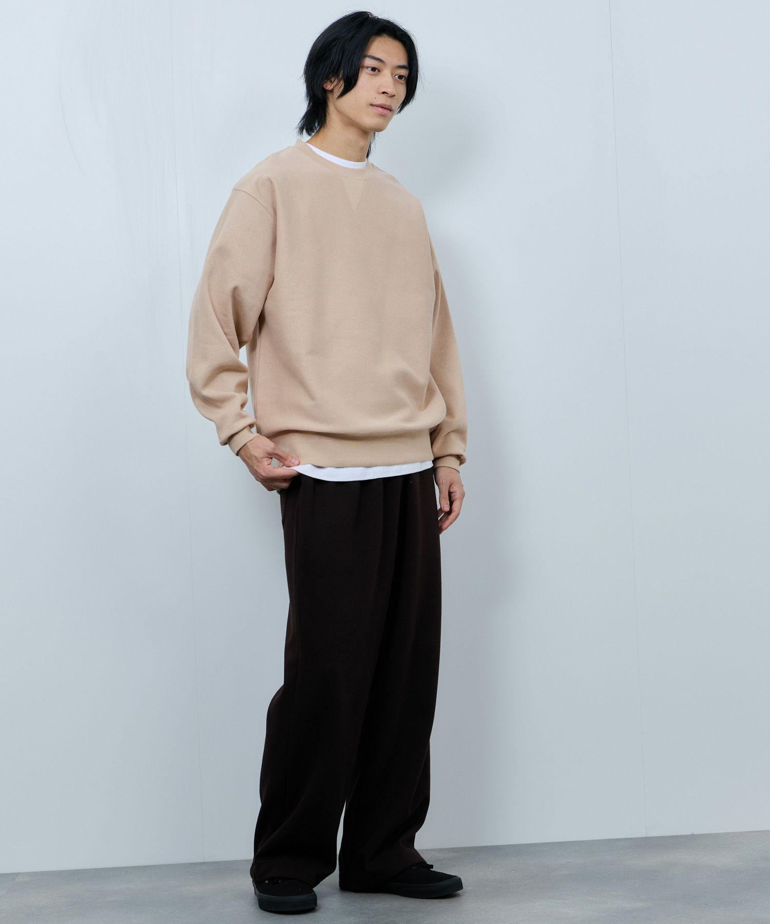 NAVY ヘビーウェイト ガゼットクルーネックスウェット メンズ