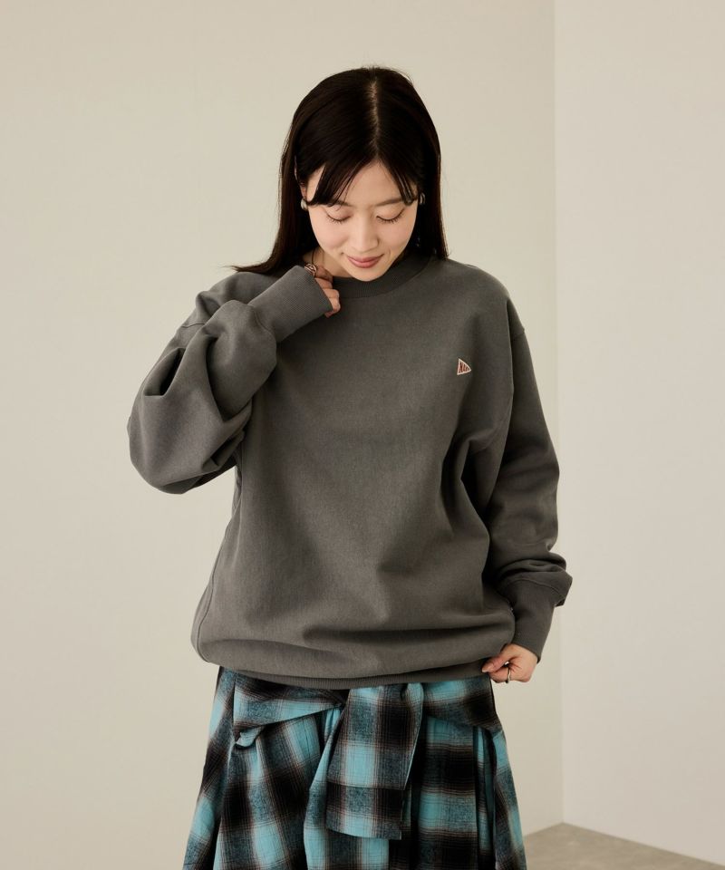 NAVY  ヘビーウェイト ワンポイント刺繍クルーネックスウェット メンズ商品画像-18