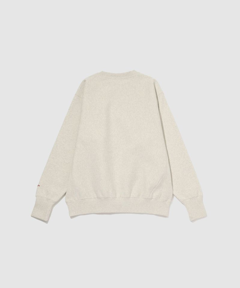 NAVY  ヘビーウェイト ワンポイント刺繍クルーネックスウェット メンズ商品画像-20