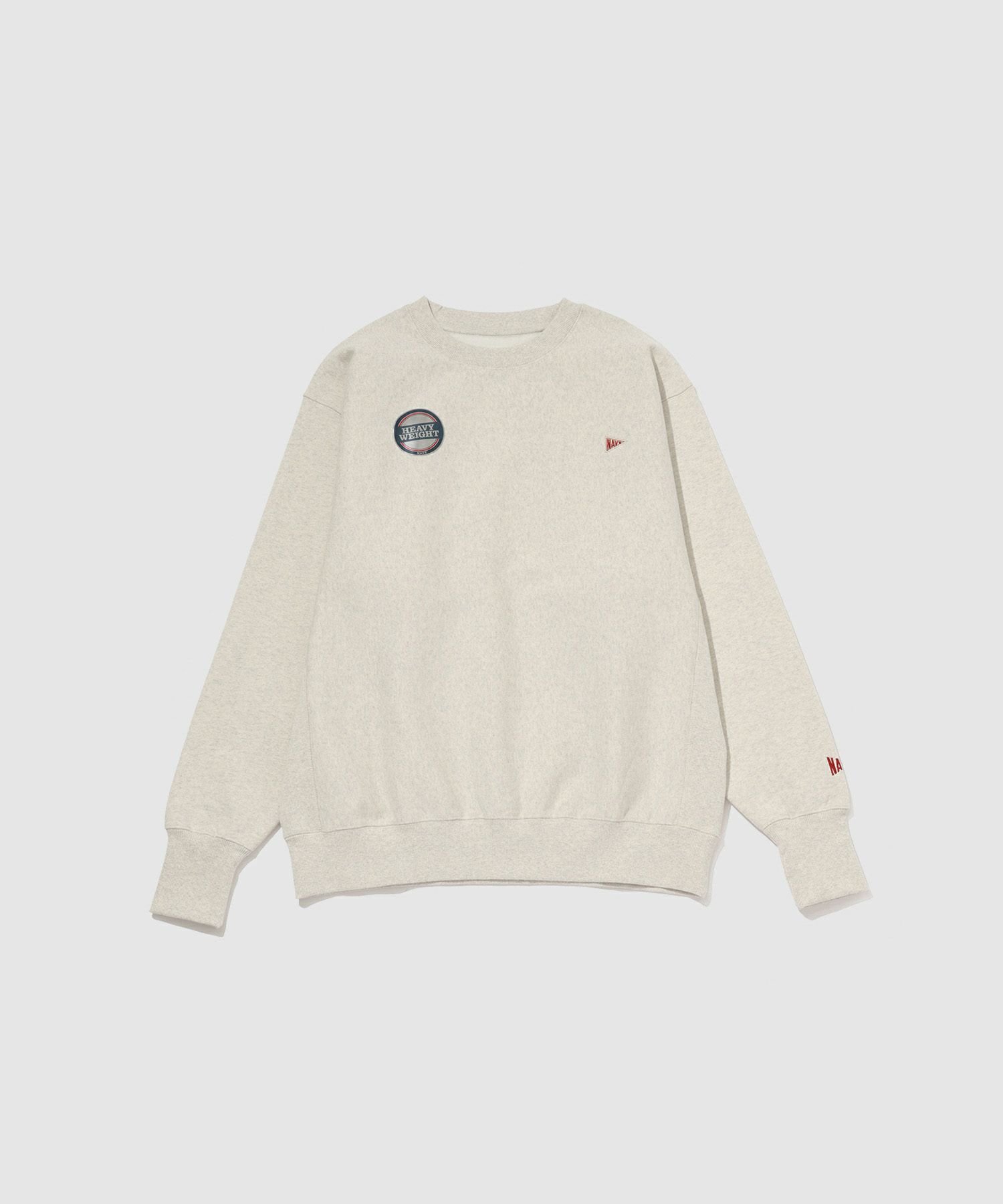 [値下げ]NAVY  ヘビーウェイト ワンポイント刺繍クルーネックスウェット メンズ商品画像-30