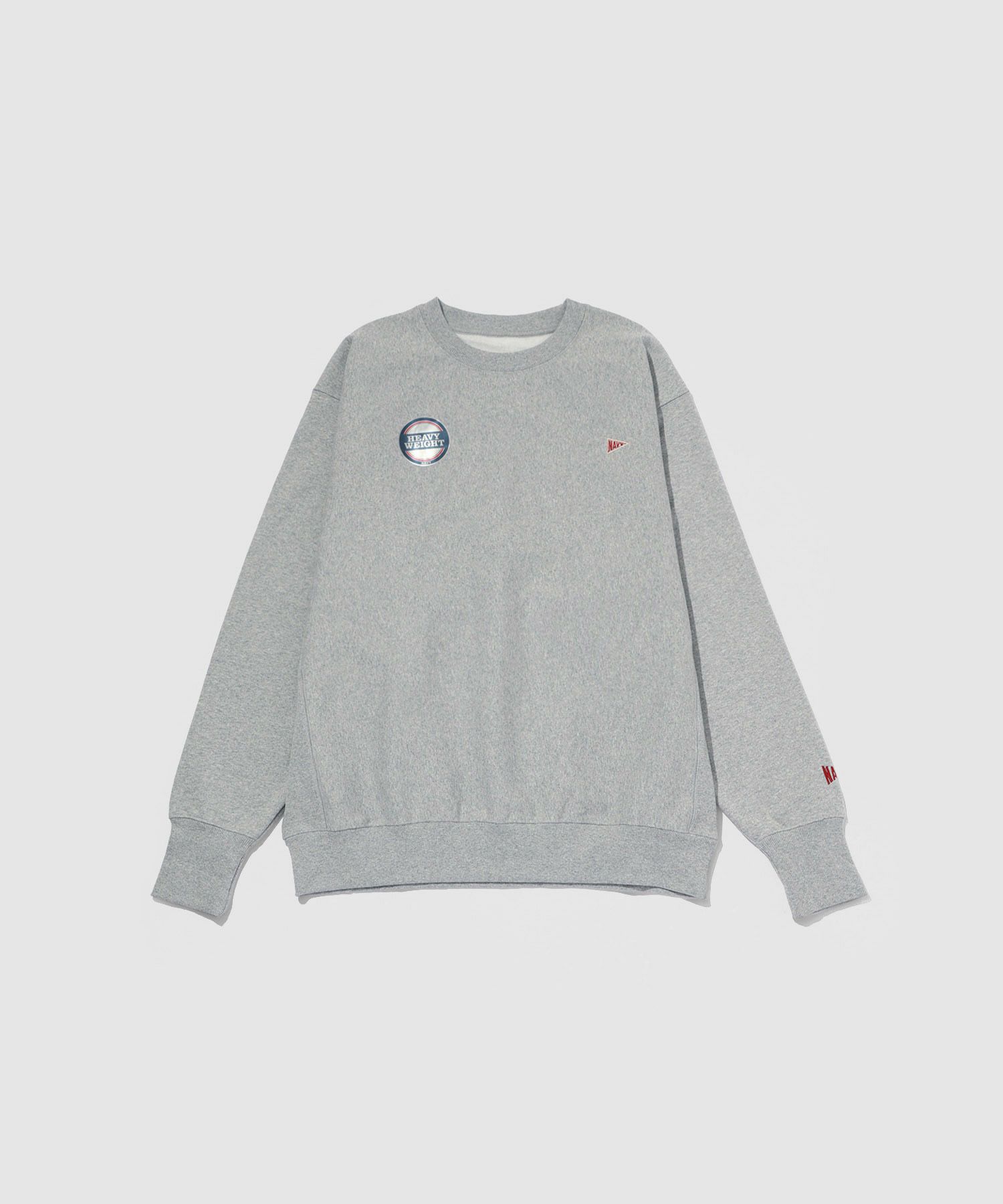 [値下げ]NAVY  ヘビーウェイト ワンポイント刺繍クルーネックスウェット メンズ商品画像-31