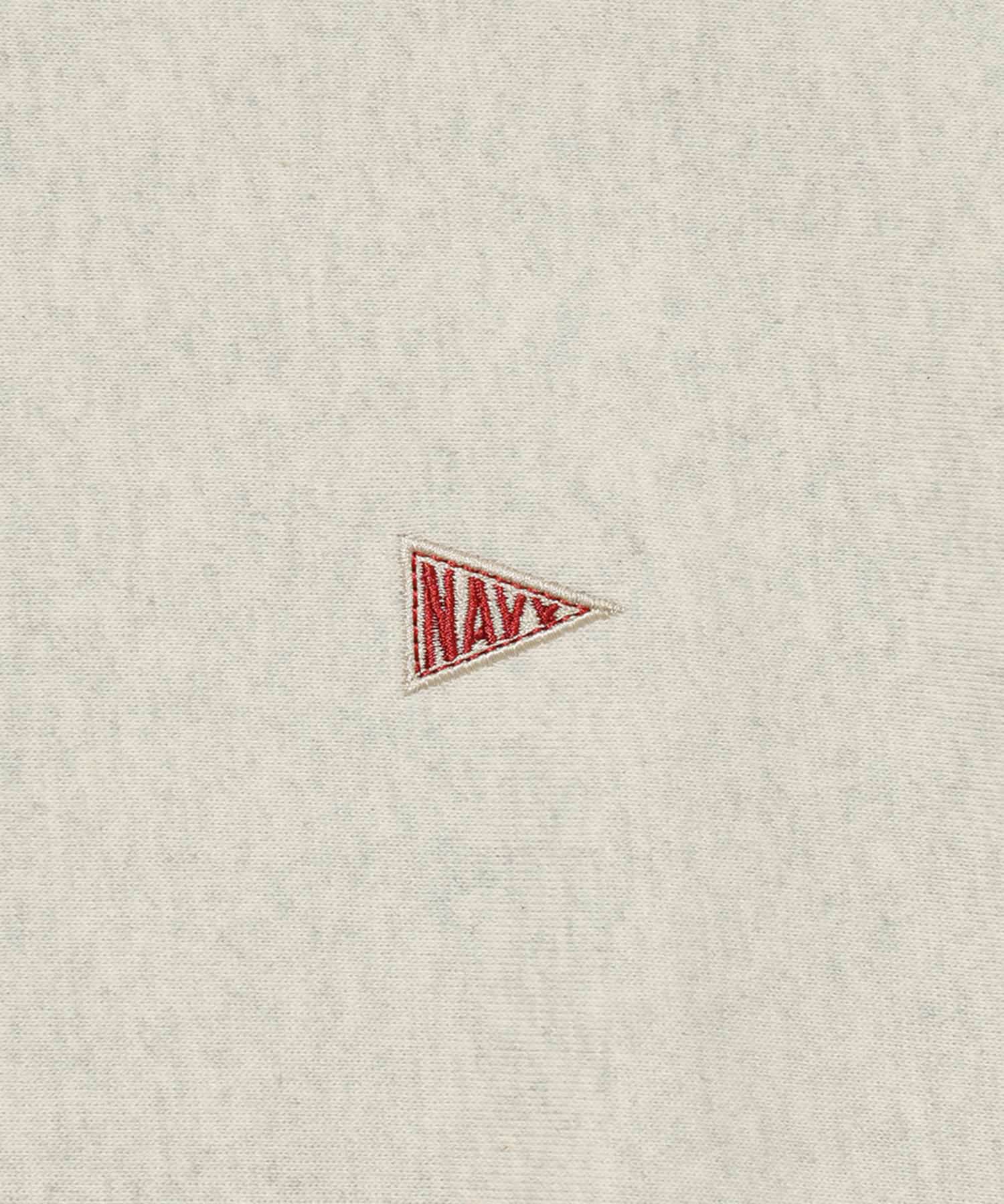 NAVY ヘビーウェイト ワンポイント刺繍クルーネックスウェット メンズ