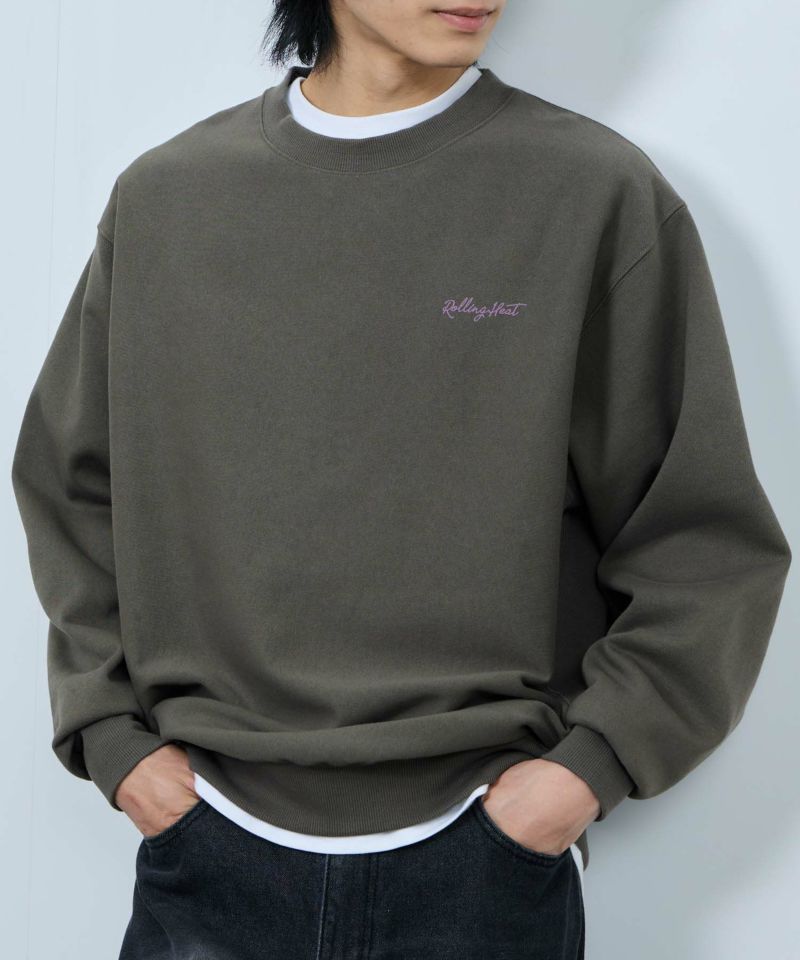 [値下げ]NAVY  ヘビーウェイト フードプリントクルーネックスウェット メンズ商品画像-3