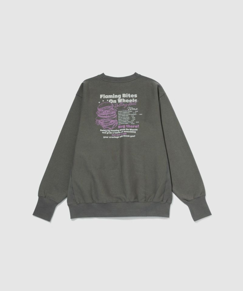 [値下げ]NAVY  ヘビーウェイト フードプリントクルーネックスウェット メンズ商品画像-12