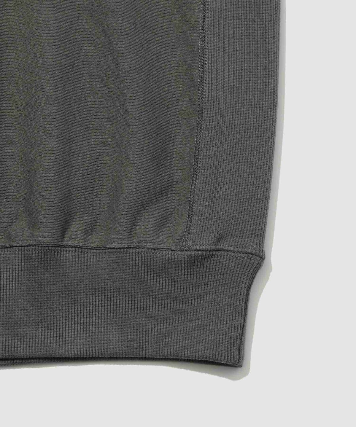 NAVY ヘビーウェイト フードプリントクルーネックスウェット メンズ