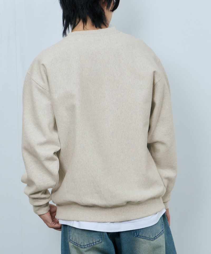 NAVY  ヘビーウェイト カレッジプリントクルーネックスウェット メンズ商品画像-5