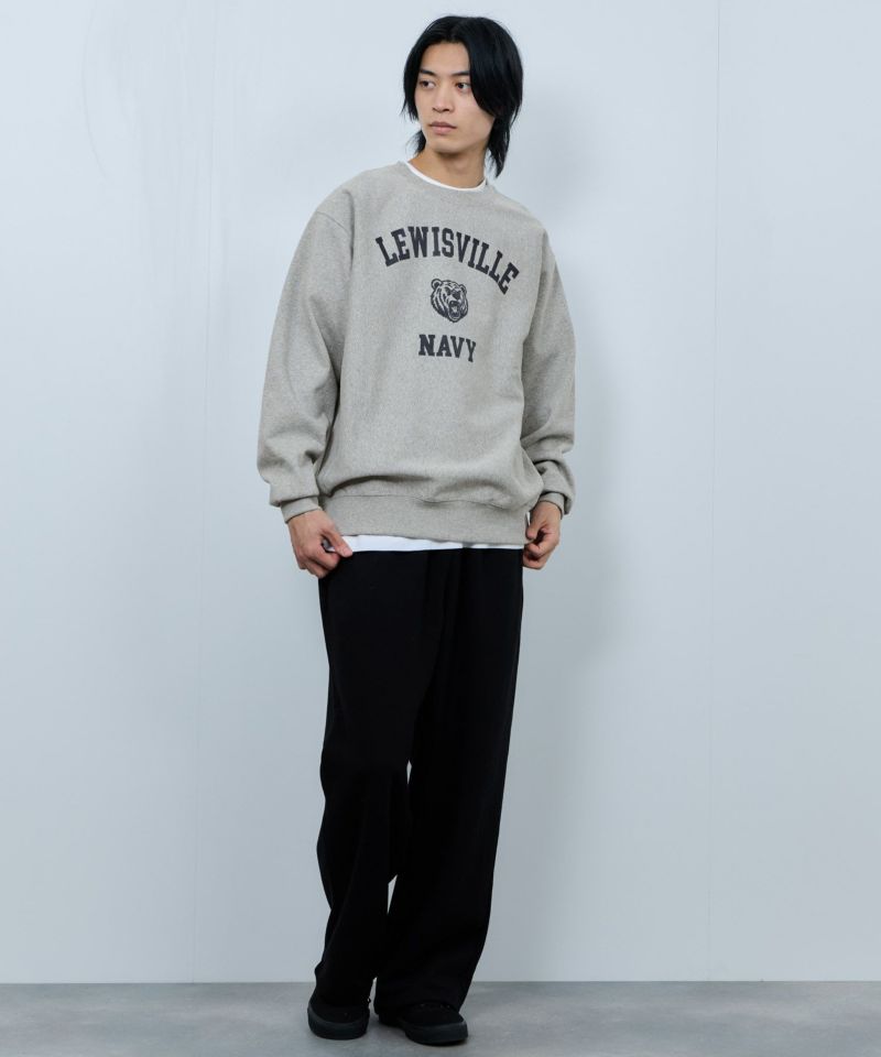 NAVY  ヘビーウェイト カレッジプリントクルーネックスウェット メンズ商品画像-10