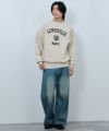 NAVY ヘビーウェイト カレッジプリントクルーネックスウェット メンズ
