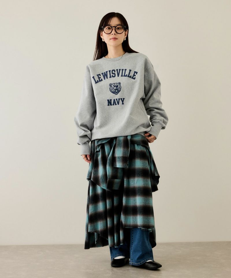 [値下げ]NAVY  ヘビーウェイト カレッジプリントクルーネックスウェット メンズ商品画像-15